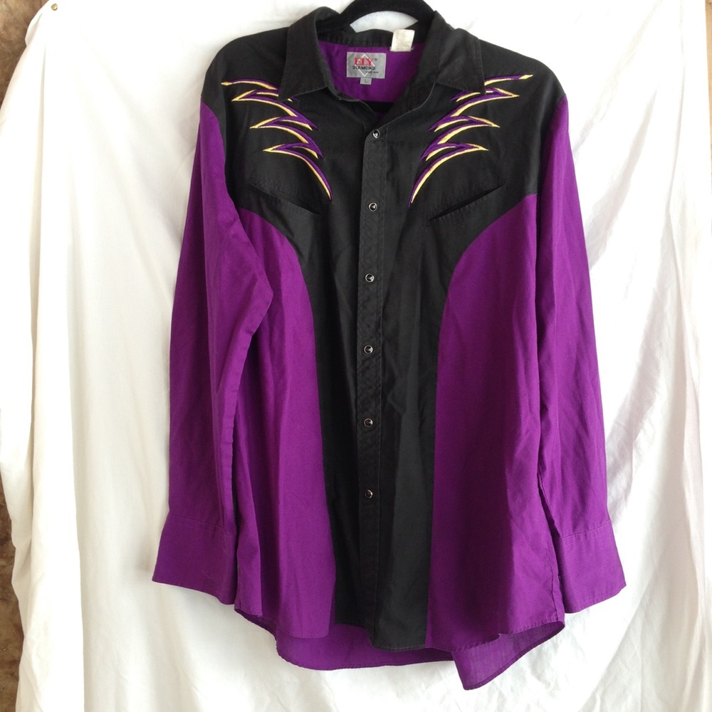 Vintage Ely Diamond Cowboy shirt